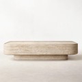 Nordic Destruction Rectangular Stone Coffee Table