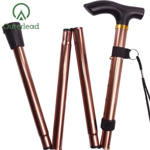 walking sticks for hiking Trekking Poles Aviation Aluminum Custom 5 Section Telescopic Manufactory