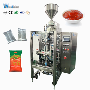 Good Sealing Tomato Paste Liquid 3 Side Seal Pillow Bag Packing Machine