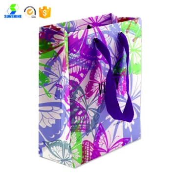 Colorful paper carrier bag