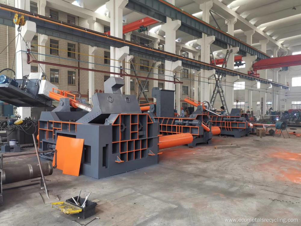 Push-out Scrap Metal Steel Compacting Baler Machinery