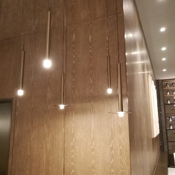 Proyecto de hotel luces colgantes de araña de cristal led modernas