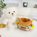 Removable white Lena Bear burger backpack