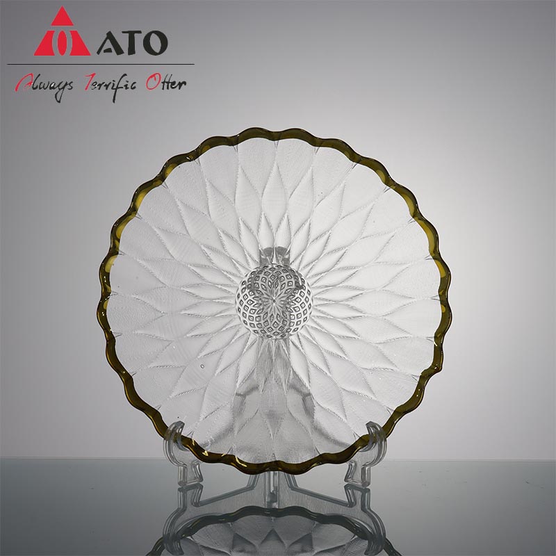 Ato Glass Fruit Plate Snack Plate de création Assiette