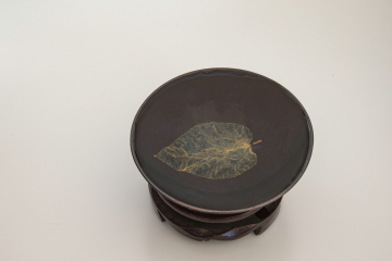 Jizhou kiln wood leaf Tianmu small lamp