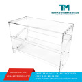 Rack de exibição transparente moderno para armazenamento de sapatos