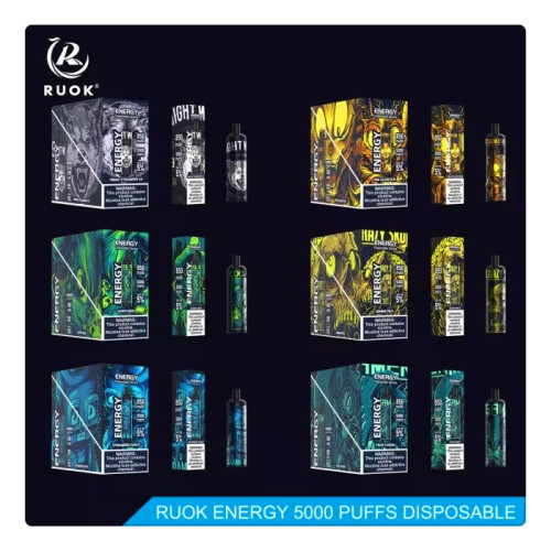 RUOK Energy 5000 Puffs Kit Vape descartável por atacado