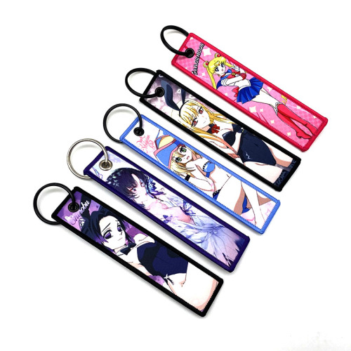 Hot Selling Personalized Anime Fabric Keychain