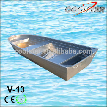 V head and flat bottom aluminium rescue boat for sale