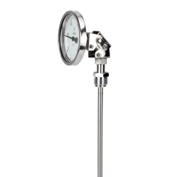 Adjustable Angle Industrial Bimetal Thermometer - Tamperproof Temperature Instrument