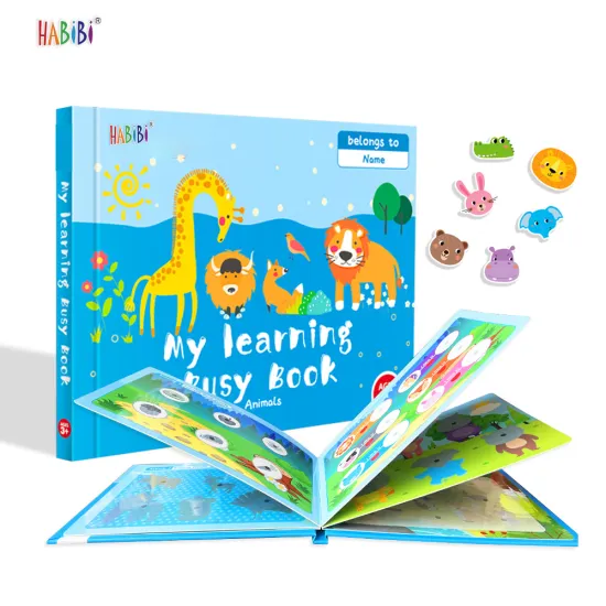 Montessori-inspired Matt Lamination Kids Busy Book: A Handmade Preschool Learning Tool