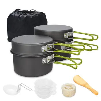 Aluminum Alloy Portable Camping Cookware Set for Outdoor Cooking