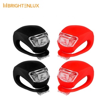 Factory Wholesale Smart pieghevole silicone Bike LED LED LED - Colori multipli, anteriore e posteriore - Stile rana piccolo