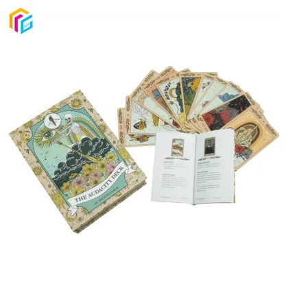 Wholesale English Crystal Oracle Card Deck - Divination Game with 500 Styles and E-guide Book