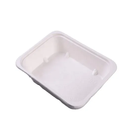 Molded paper pulp biodegradable food packaging box