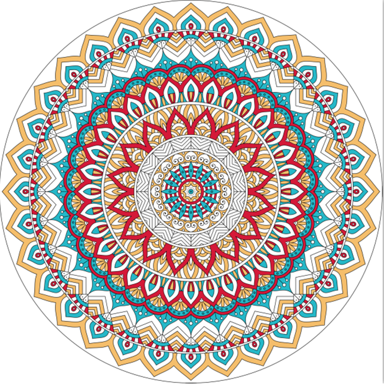 custom cotton beach towel round