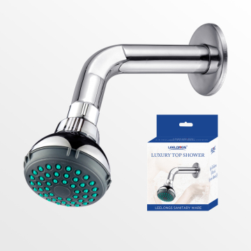 Chrome ABS Wall Mount Overhead Fixed Showerhead