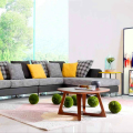 Corner Fabric Sectional L-Shaped Lounge Sofa Set