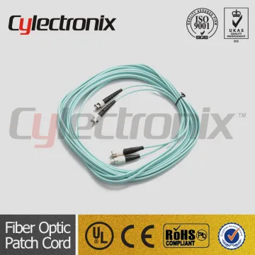 OM3 50/125 ST-FC Duplex fiber optic patch cord