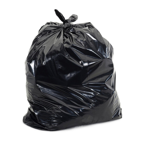 Black PE Garbage Bag Trash Can Liner Plastic Bag for Foctories