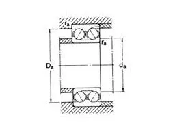 Double Row Angular Contact Ball Bearing 3207a
