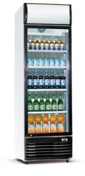 Fan Cooling Single Door Upright Showcase