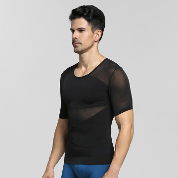 Body Shaping Herren Kurzarm T-Shirt