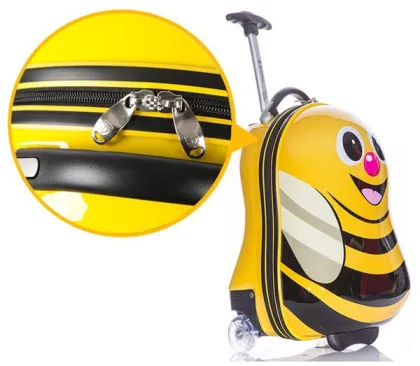 Factory directly sale fashionable luggage suitcase kids cute trolley bag