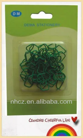 Boot Shaped Paper Clips Blister Card Set