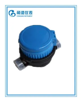 plastic body singfle jet water meter/flow meter water