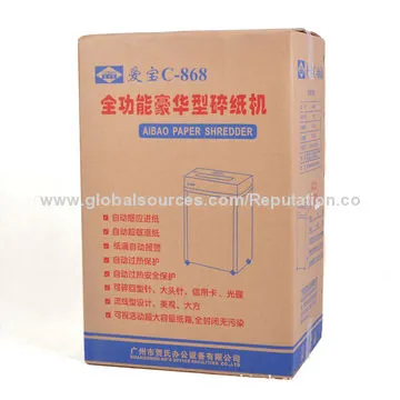 Paper shredder can shred paper, staples, paper clips, credit cards