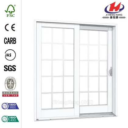 Composite Woodgrain Interior Sliding Patio Door