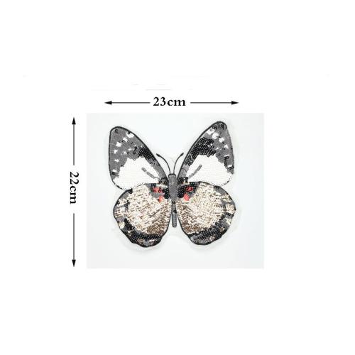 Neuer Schmetterling Stickerei Spitze Applikation Paillette Stoff