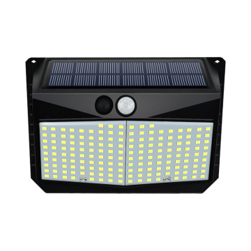 Hot Lamp Solar Lights Outdoor IP65 Waterproof Remote Pole Lighting 228 LED All-In-One Solar LED Lights for Outdoor Garden