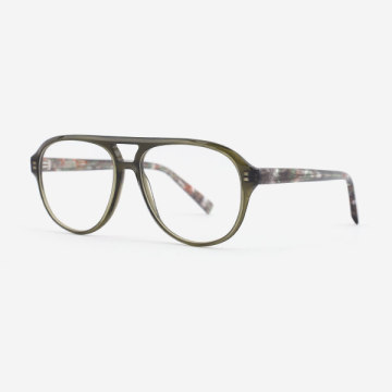 Super thin Pilot Round Acetate Unisex Optical Frames