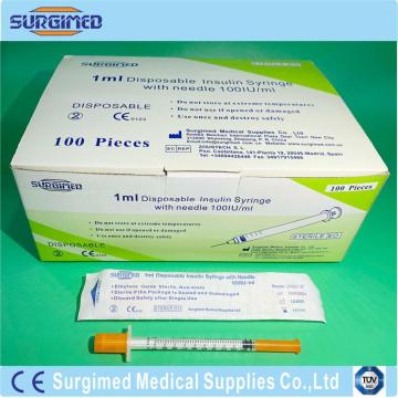 Insulin jarum suntik medis sekali pakai dengan jarum