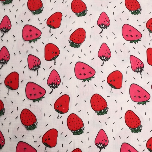 100% Cotton Double Layer Gauze Printed Fabric