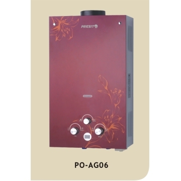 Glass Panel Gas Water Heater PO-AG06