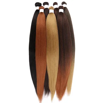 100% Kanekalon 52 inch pre stretch braids pre stretched for braiding hair prestretched braiding hair bundle pack attachments