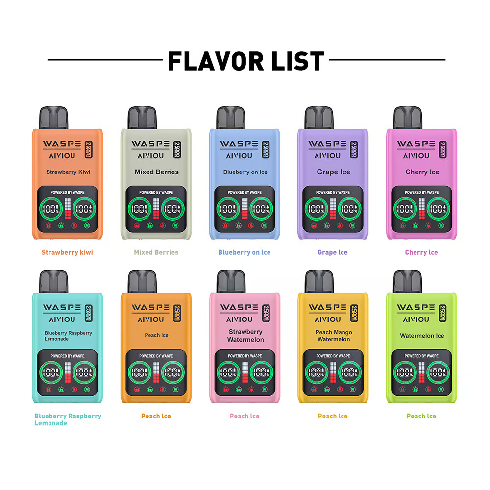 WASPE 25k Puffs flavors WASPE 25k Puffs flavors