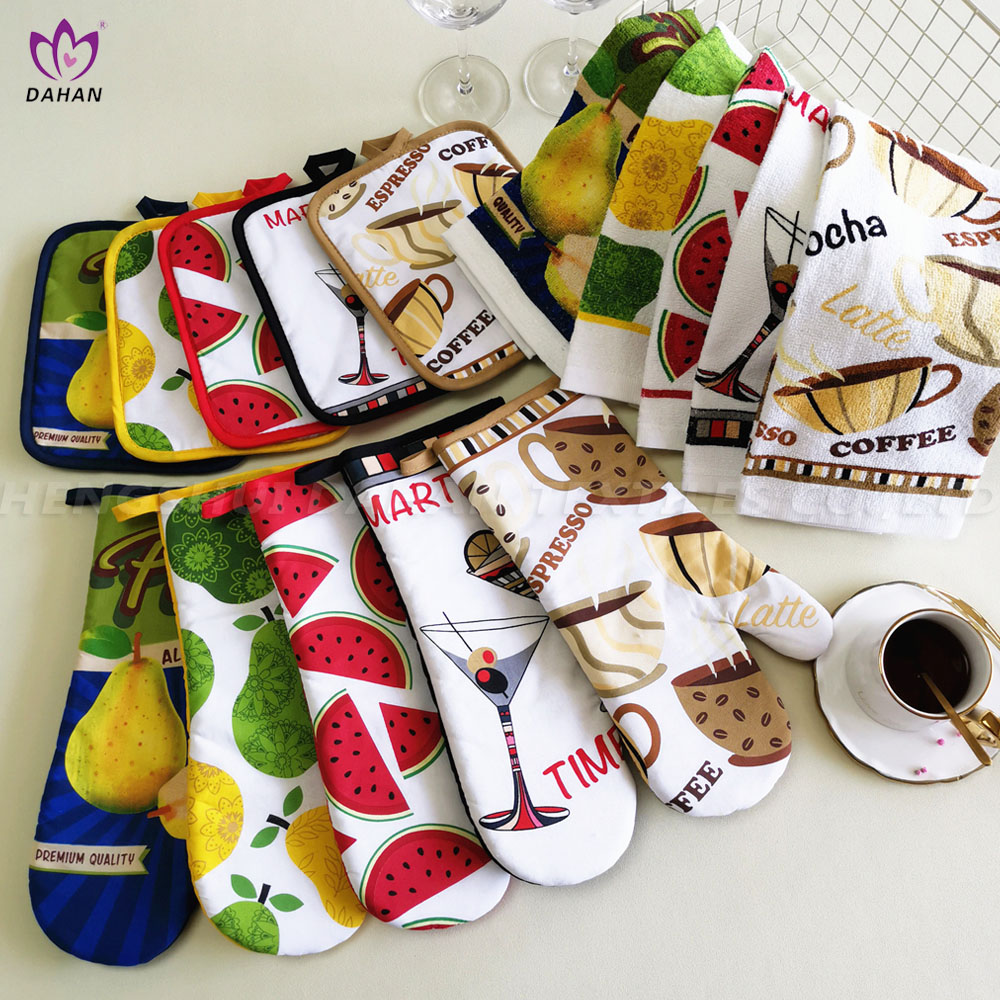 Printing glove potholder cotton towel