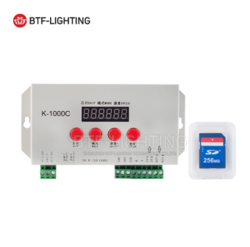 K -1000C 1500 بكسل WS2811 WS2812B RGB قابلة للبرمجة Pixel Controller - بيع أعلى مع بطاقة SD