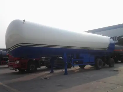 Liquefied petroleum gas semitrailer gas transport trailer