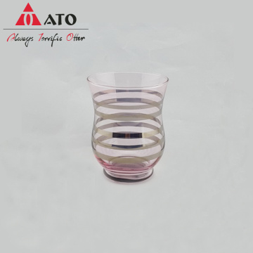 Sáng tạo Rõ ràng Tumbler Uống ly với vòng tròn vàng