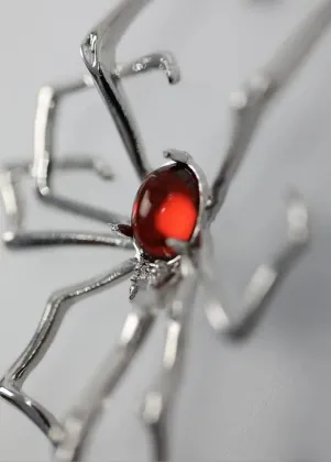 Alloy spider jewel stud earrings