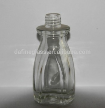 24ml clear shaped glass perfume/nail varnish bottle