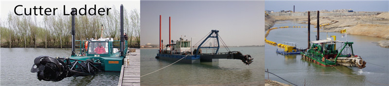 Steel cutter dredger ladder