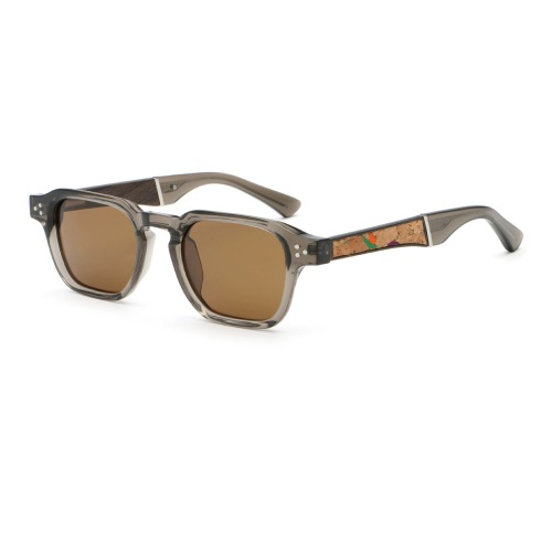 Vintage Geometric Square TAC Polarized Sunglasses Wholesale