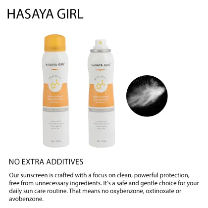 HASAYA GIRL Cooling Clear Sunscreen Spray SPF 50 - Organic Sun Protection