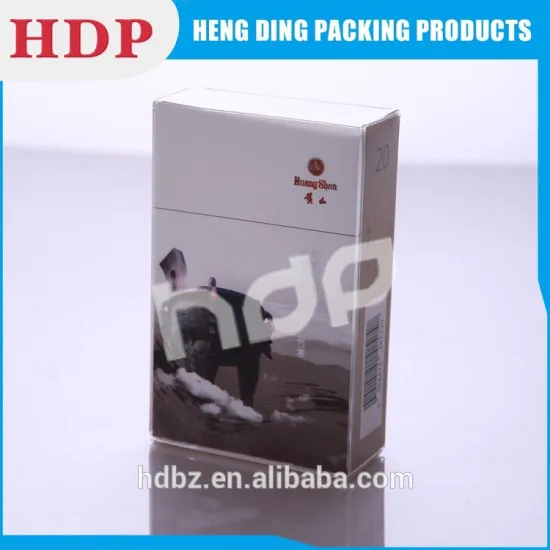 customized clear plastic cigarette box